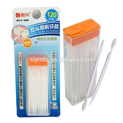 Double Head 120pcs Dental Floss Interdental Toothpick Brush Brush Teeth Stick Hilo Dental Oral Care Toothpicks Floss Pick