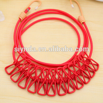 Feature Iron hanging Clips  Colorful long line clips for cloths/socks/underwears