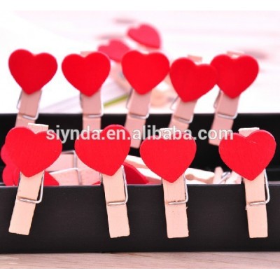 Wooden clips for photo frame