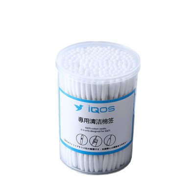 200 Pieces, LAMBANO  Slim and Narrow Double-tipped 100% Cotton Swabs for replacement of iQOS Cleaning Sticks